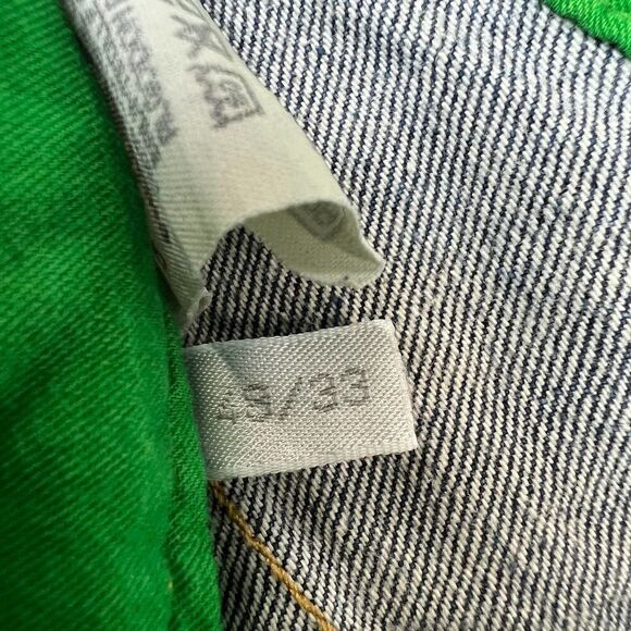 Vintage BLOCK 60 Men’s Blue Cotton Straight Leg Jeans US 33 Made in Italy | $500 - Picture 13 of 14